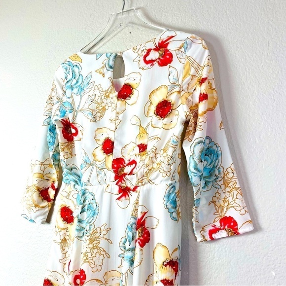 Roolee Spring Floral Maxi Dress Size S - Picture 5 of 12